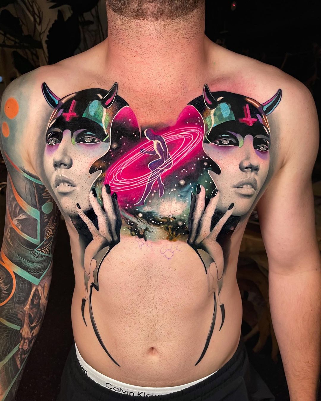 The Exuberant Mixed Style Tattoos Of Chris Rigoni (26)