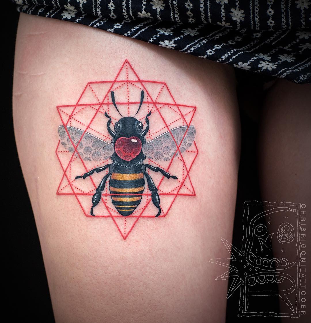 The Exuberant Mixed Style Tattoos Of Chris Rigoni (3)