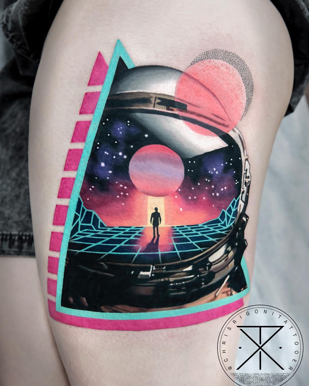 The Exuberant Mixed Style Tattoos Of Chris Rigoni (6)