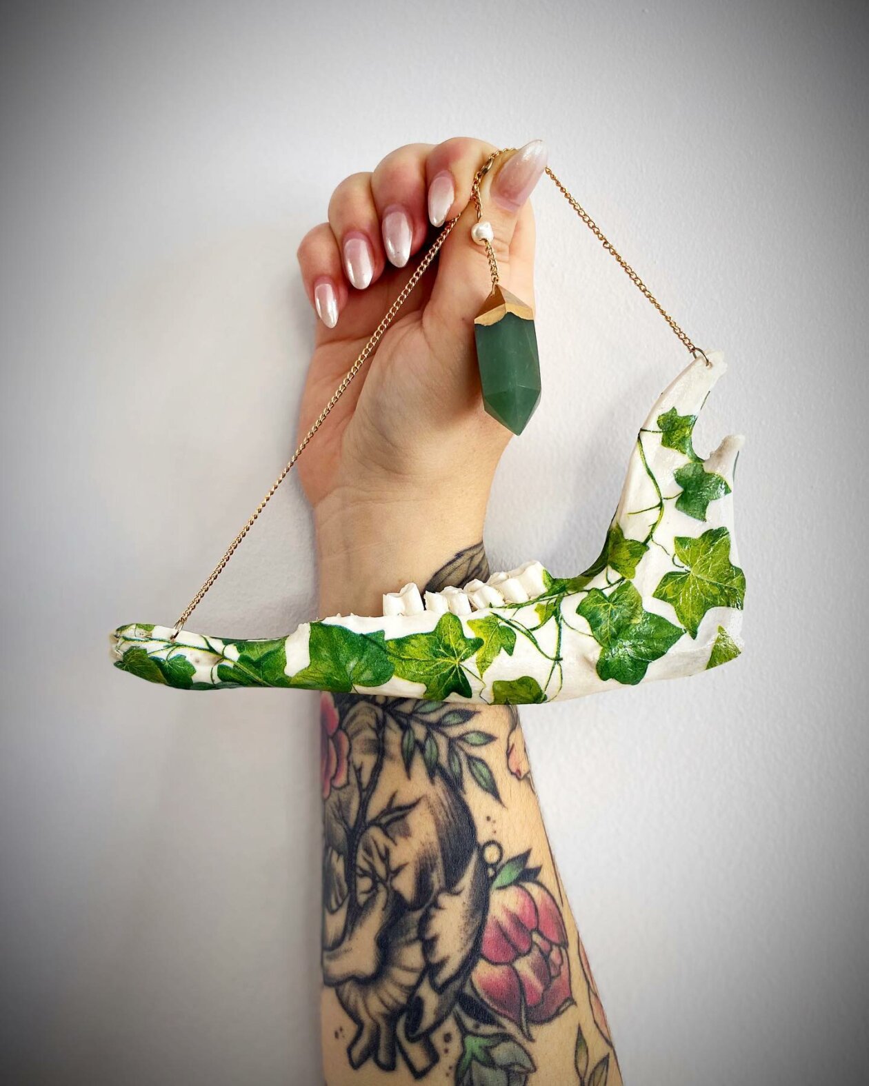 The Floral Decorated Bone And Skull Art Of Emmanuelle Jobidon (1)