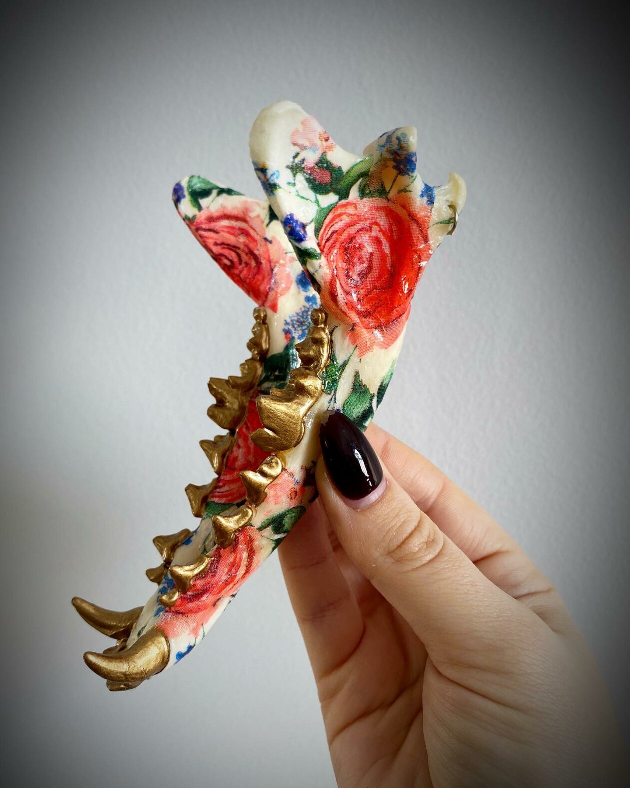 The Floral Decorated Bone And Skull Art Of Emmanuelle Jobidon (12)