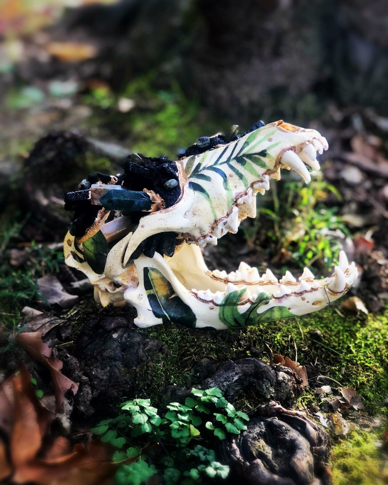 The Floral Decorated Bone And Skull Art Of Emmanuelle Jobidon (19)