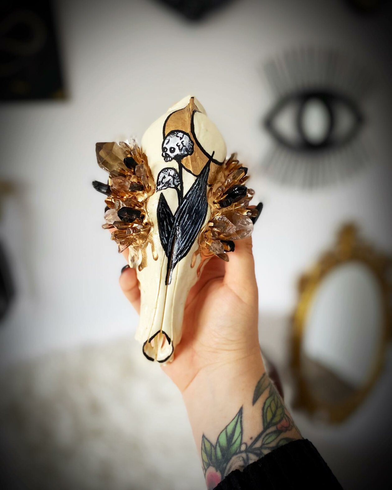 The Floral Decorated Bone And Skull Art Of Emmanuelle Jobidon (21)