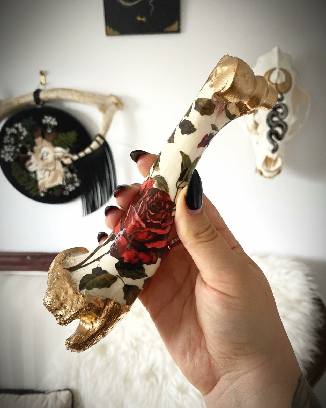 The Floral Decorated Bone And Skull Art Of Emmanuelle Jobidon (25)