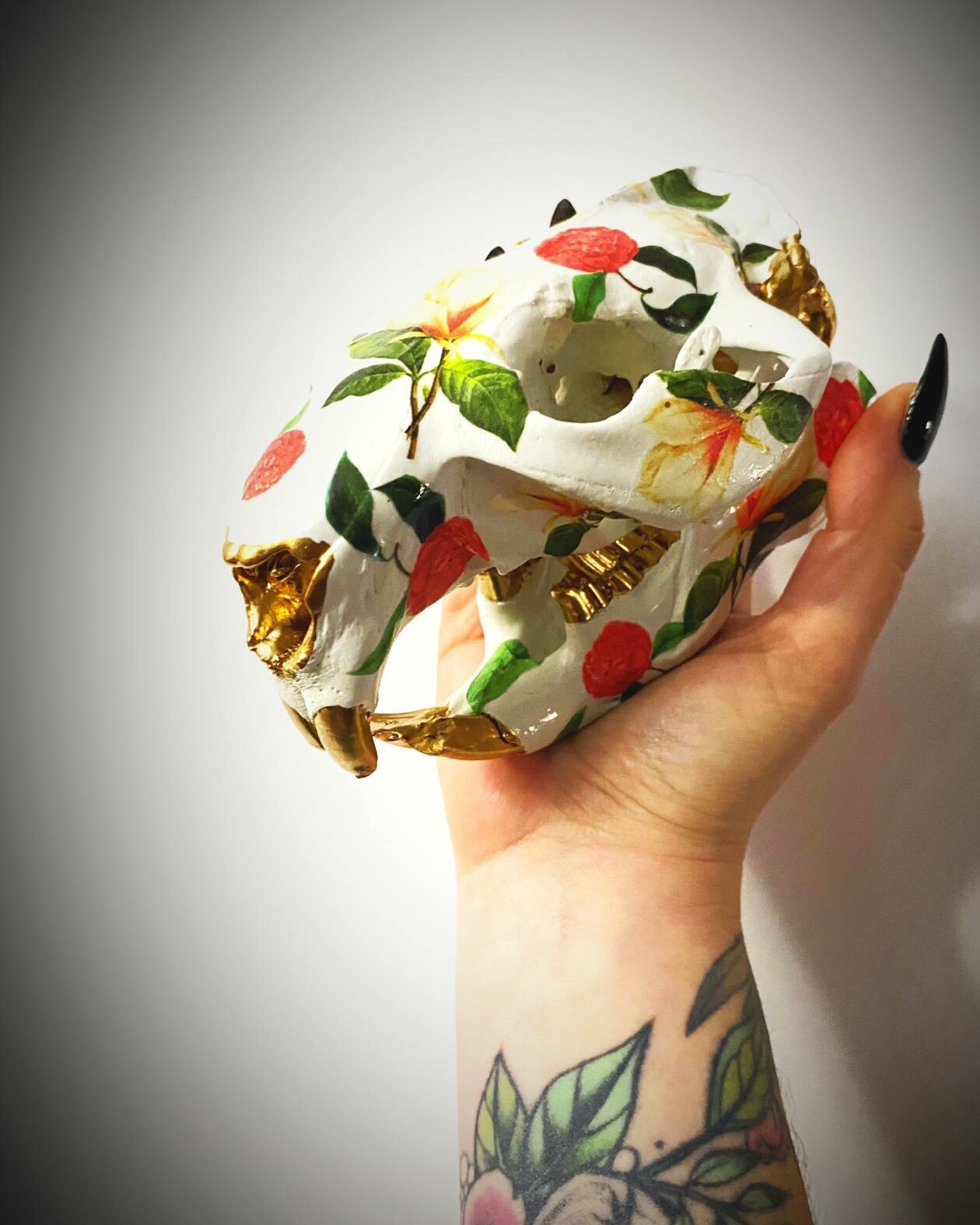 The Floral Decorated Bone And Skull Art Of Emmanuelle Jobidon (8)