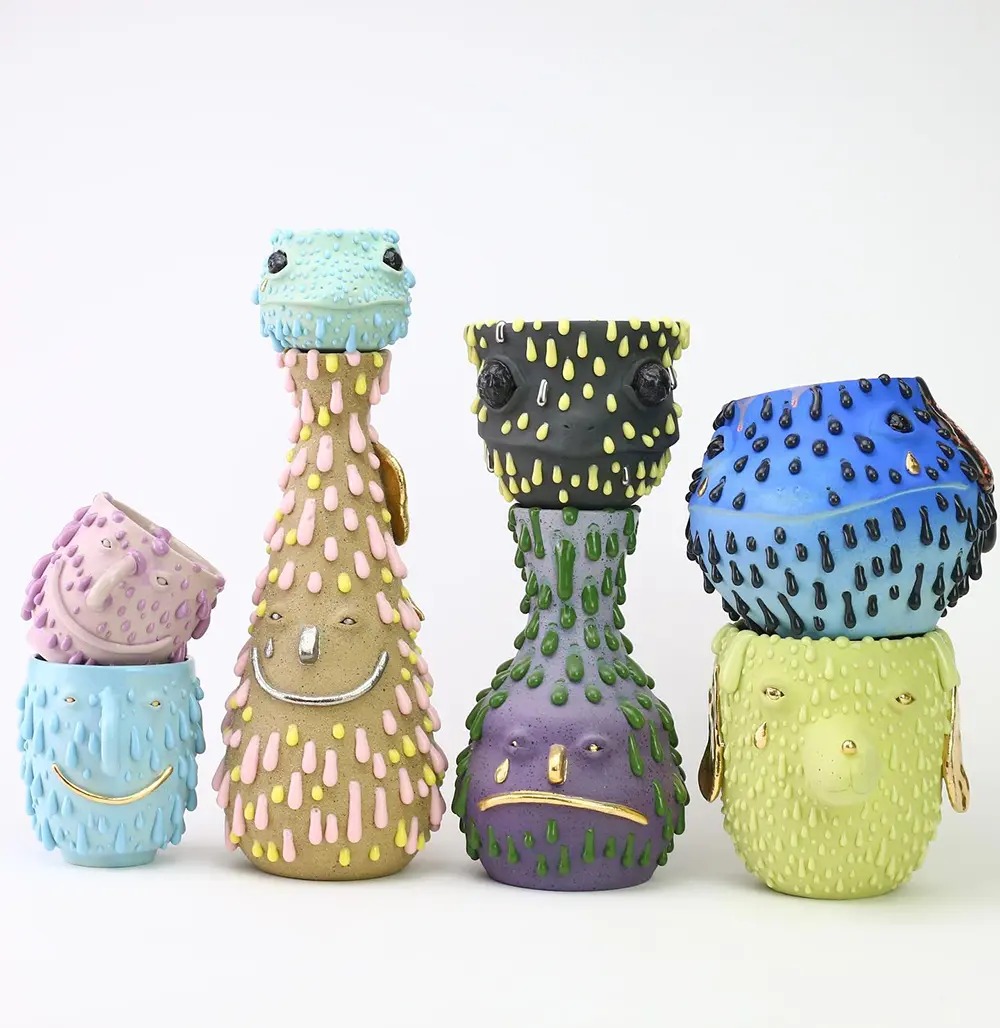 Playful Ceramic Vessels Of Strange Creatures And Melted Shapes By Philip Kupferschmidt 12