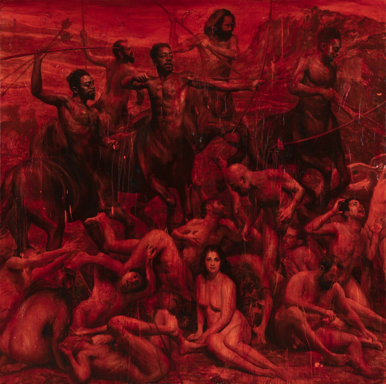 Exquisite Contemporary Classical Paintings By Jordi Diaz Alama Friso De Las Almas I 200 X 200 Cm