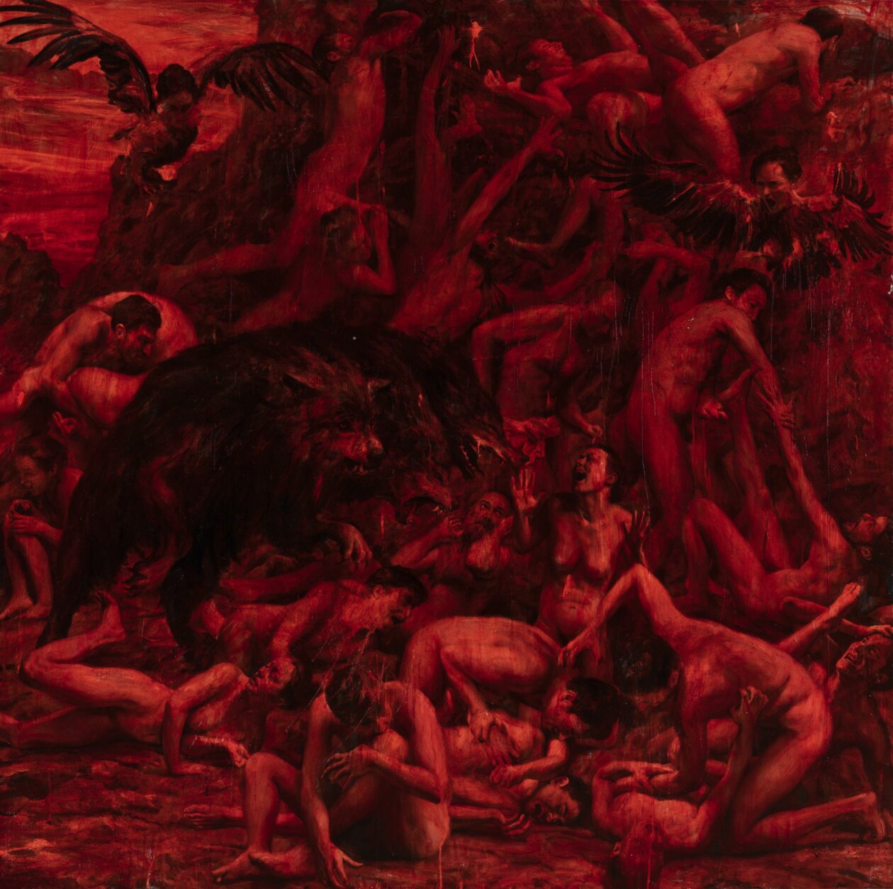 Exquisite Contemporary Classical Paintings By Jordi Diaz Alama Friso De Las Almas Iii 200 X 200 Cm