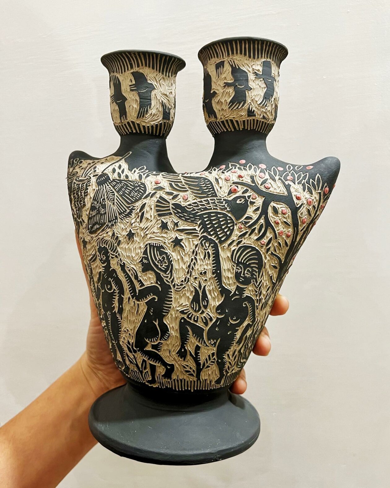 Illustred Ceramic Vessels And Tiles By Clara Holt 12