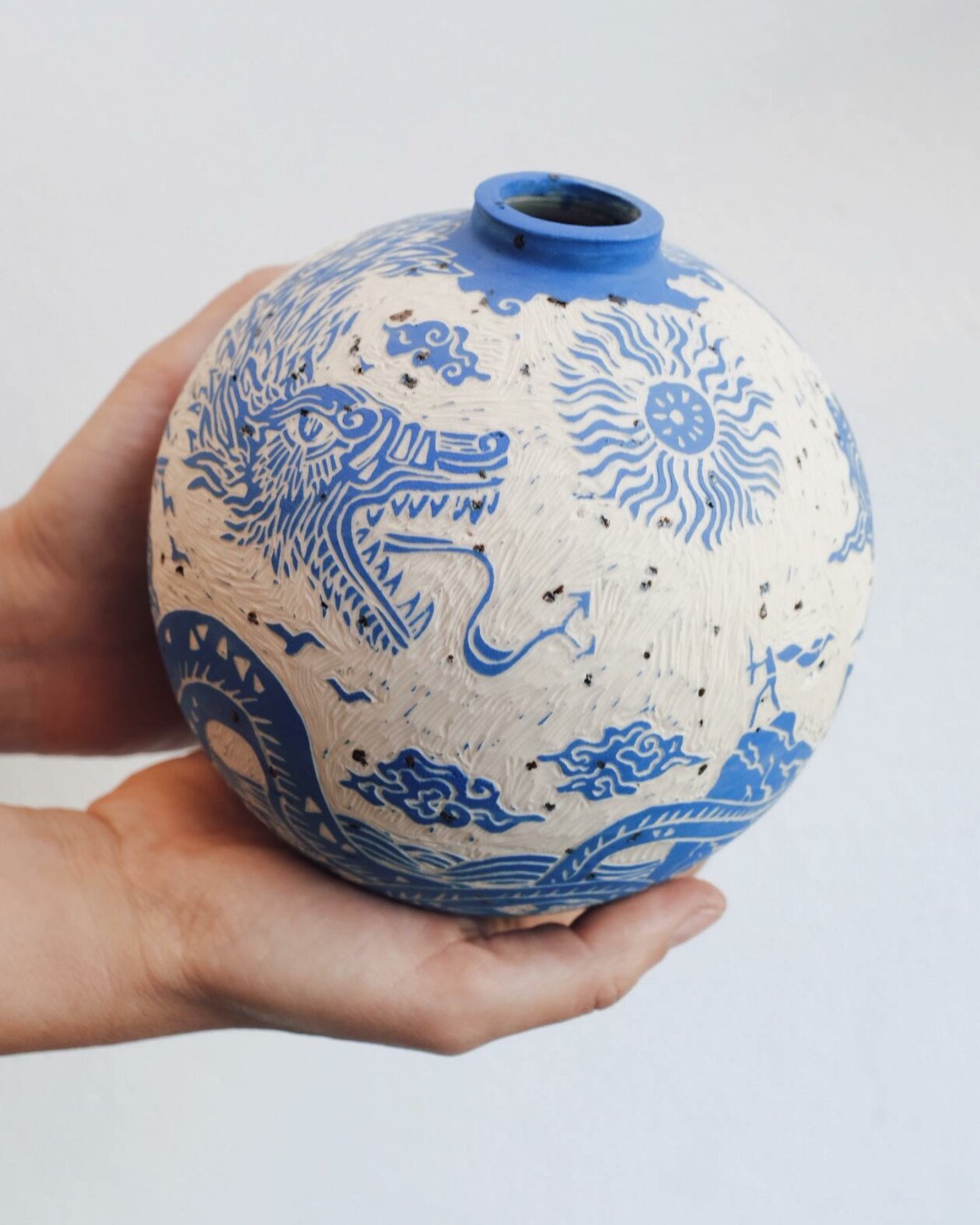 Illustred Ceramic Vessels And Tiles By Clara Holt 8