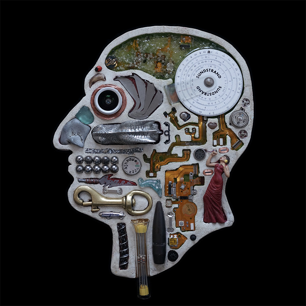 Assemblage Sculptures Of Anatomical Human Head Cross Sections By Edwige Massart And Xavier Wynn (10)