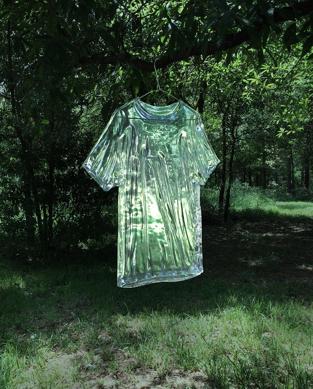 Clear Resin Sculptures Of Clothes And Objects By Chris Bakay (2)