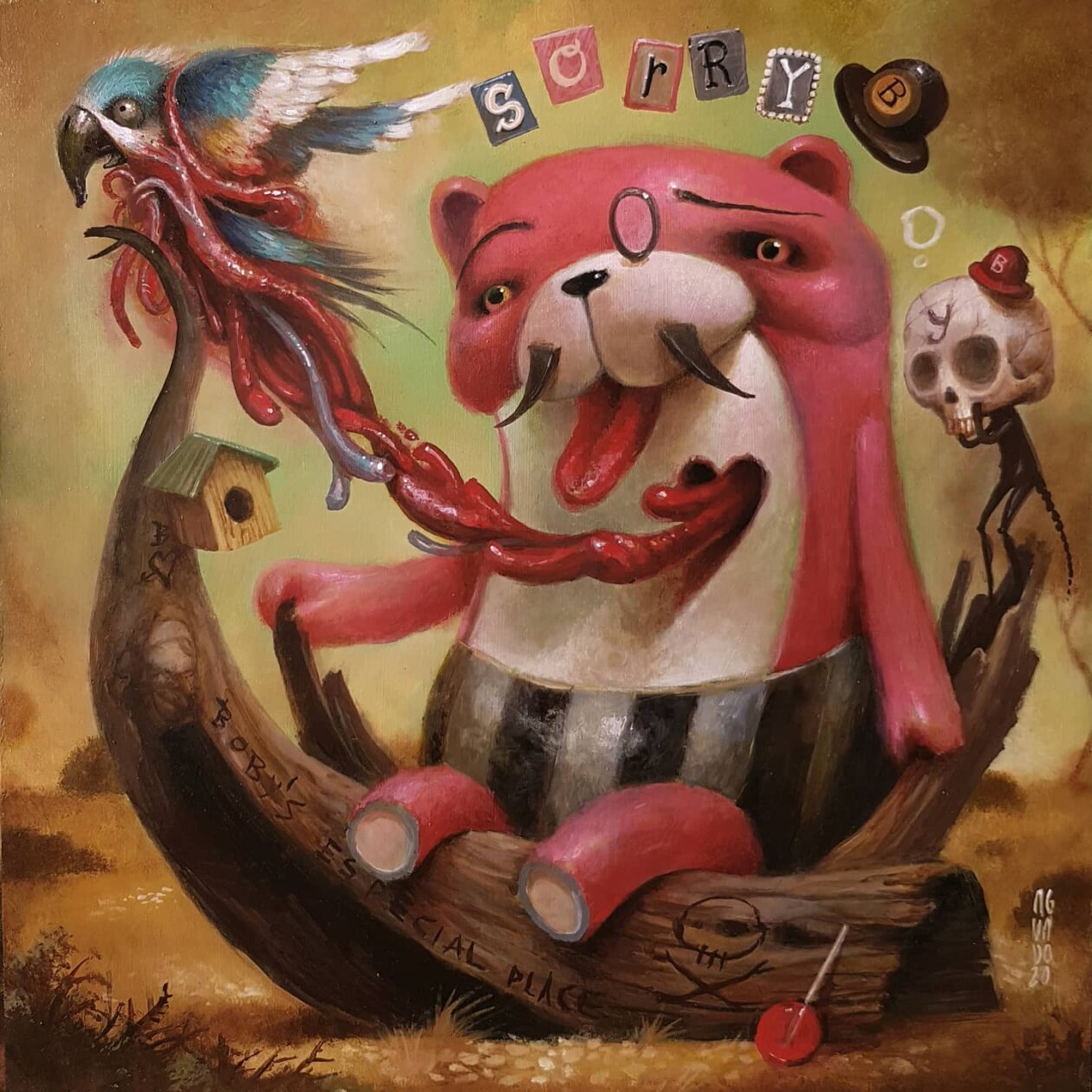 Cute And Creepy Surrealistic Paintings By Jesús Aguado (2)