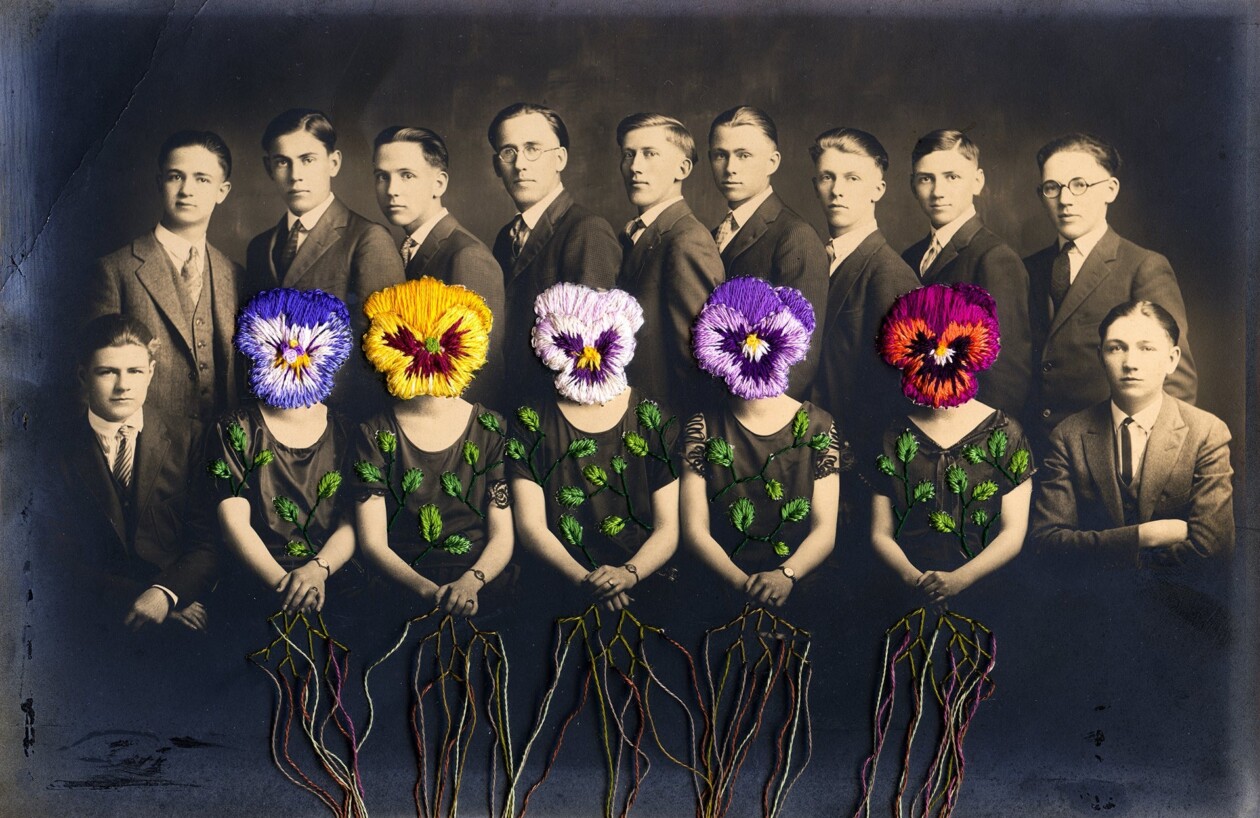 Embroidered Vintage Portraits By Han Cao (23)