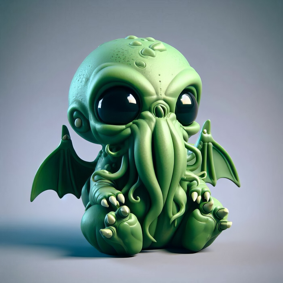 Cthulhu - Popular Monsters In Their Cute Alternative Versions By Metal Panda