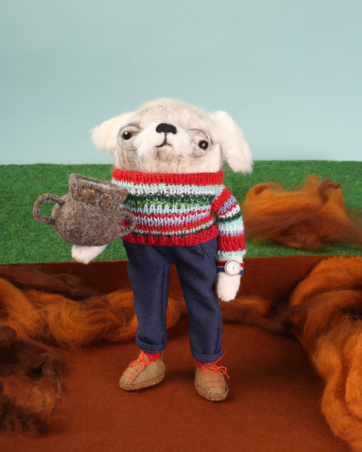 Cute Sculptural Textile Dolls By Cat Rabbit (21)