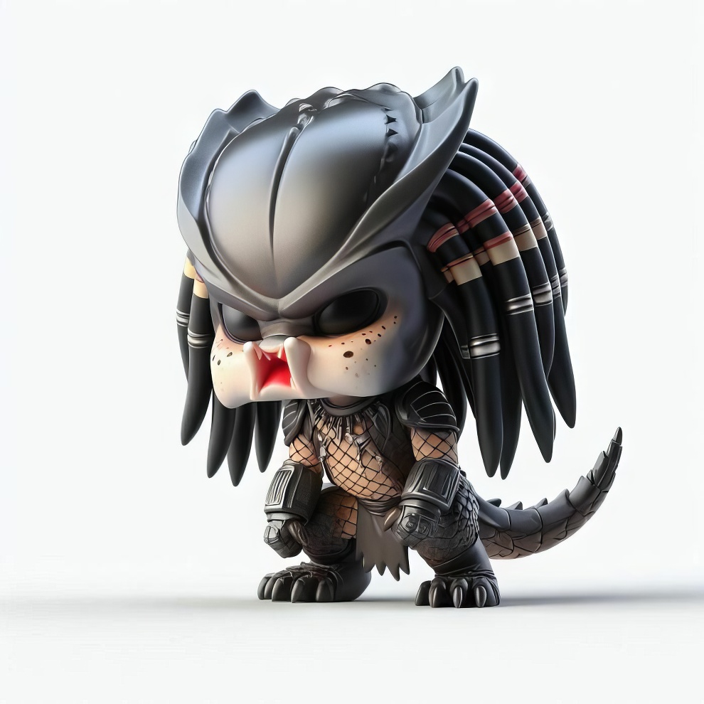 Predator - Popular Monsters In Their Cute Alternative Versions By Metal Panda