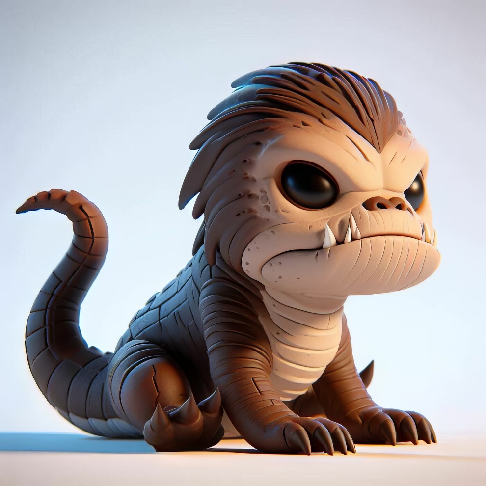 The Rancor - Popular Monsters In Their Cute Alternative Versions By Metal Panda