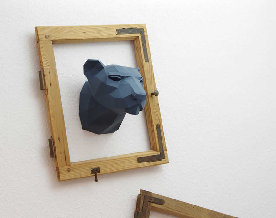 Geometric Animal Paper Sculptures By Wolfram Kampffmeyer (16)
