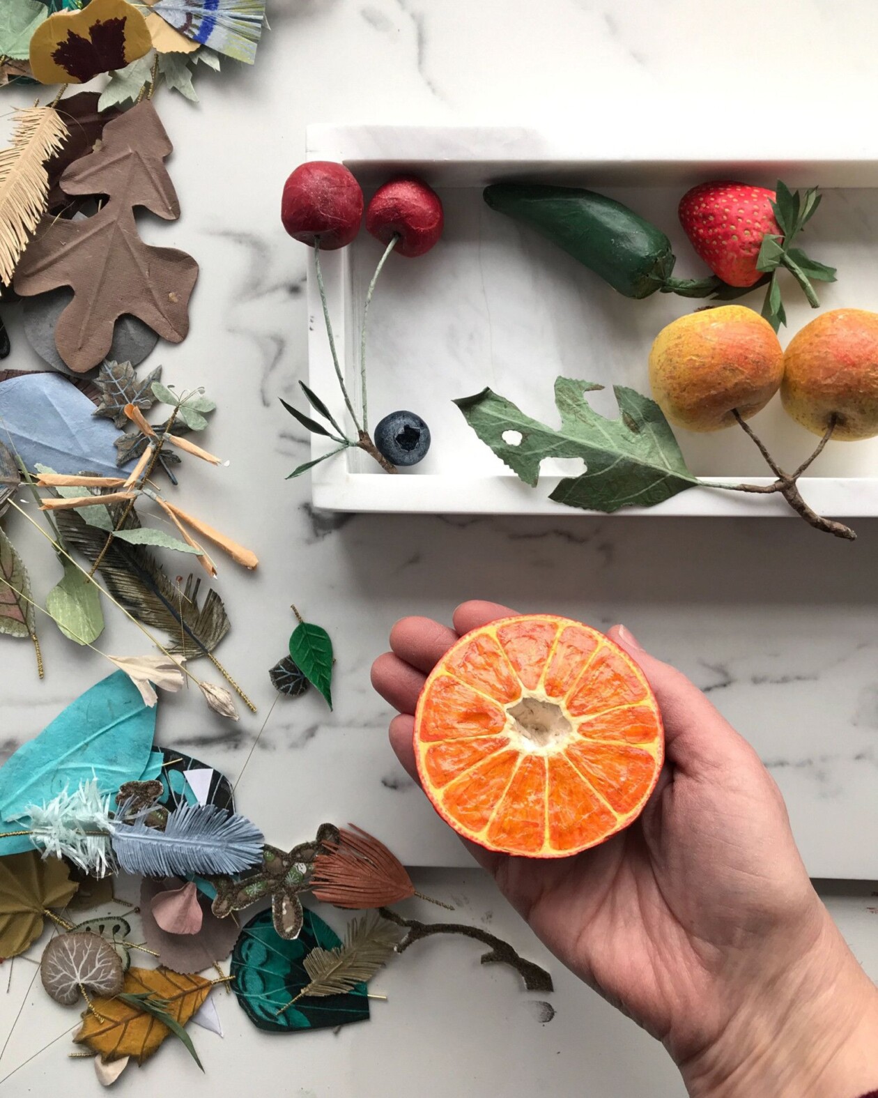 Splendid Lifelike Paper Sculptures Of Animals, Plants, Vegetables, And Mushrooms By ann Wood (24)