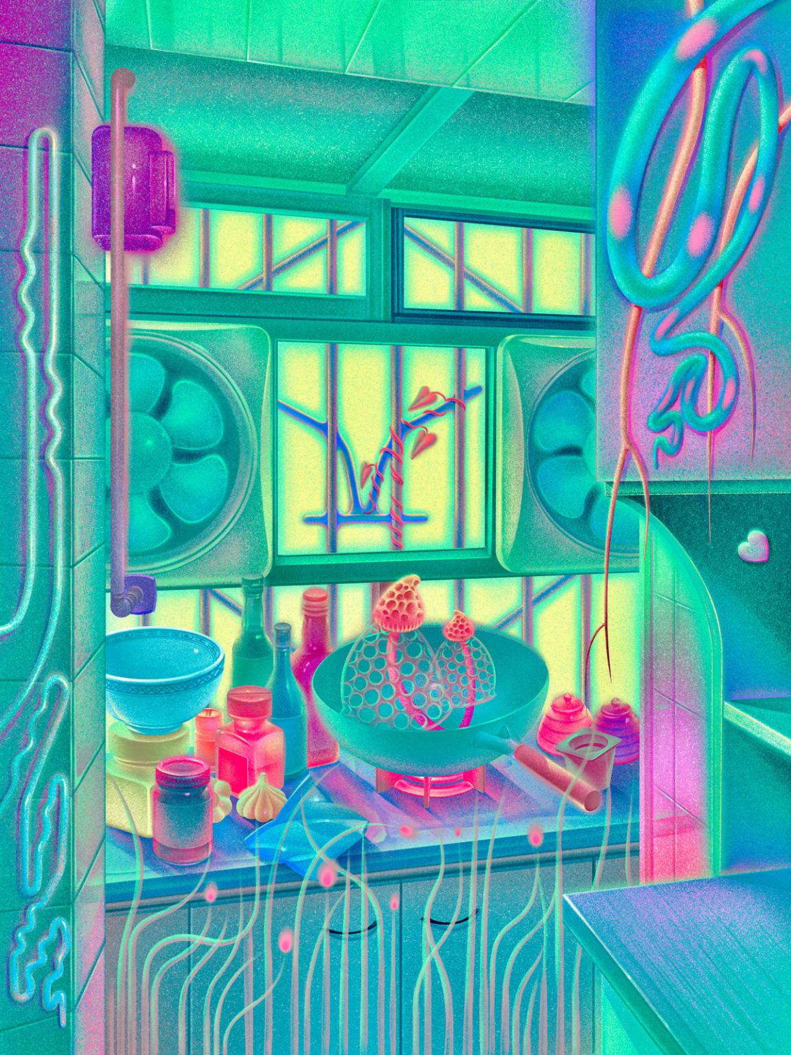 Intricate And Vibrant Surreal Illustrations By Wenjing Yang (2)