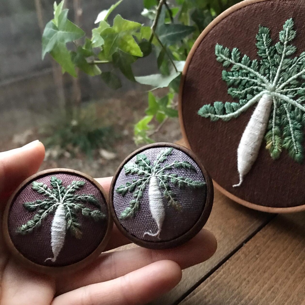 Whimsical Vegetable Embroideries By Konekono Kitsune (12)