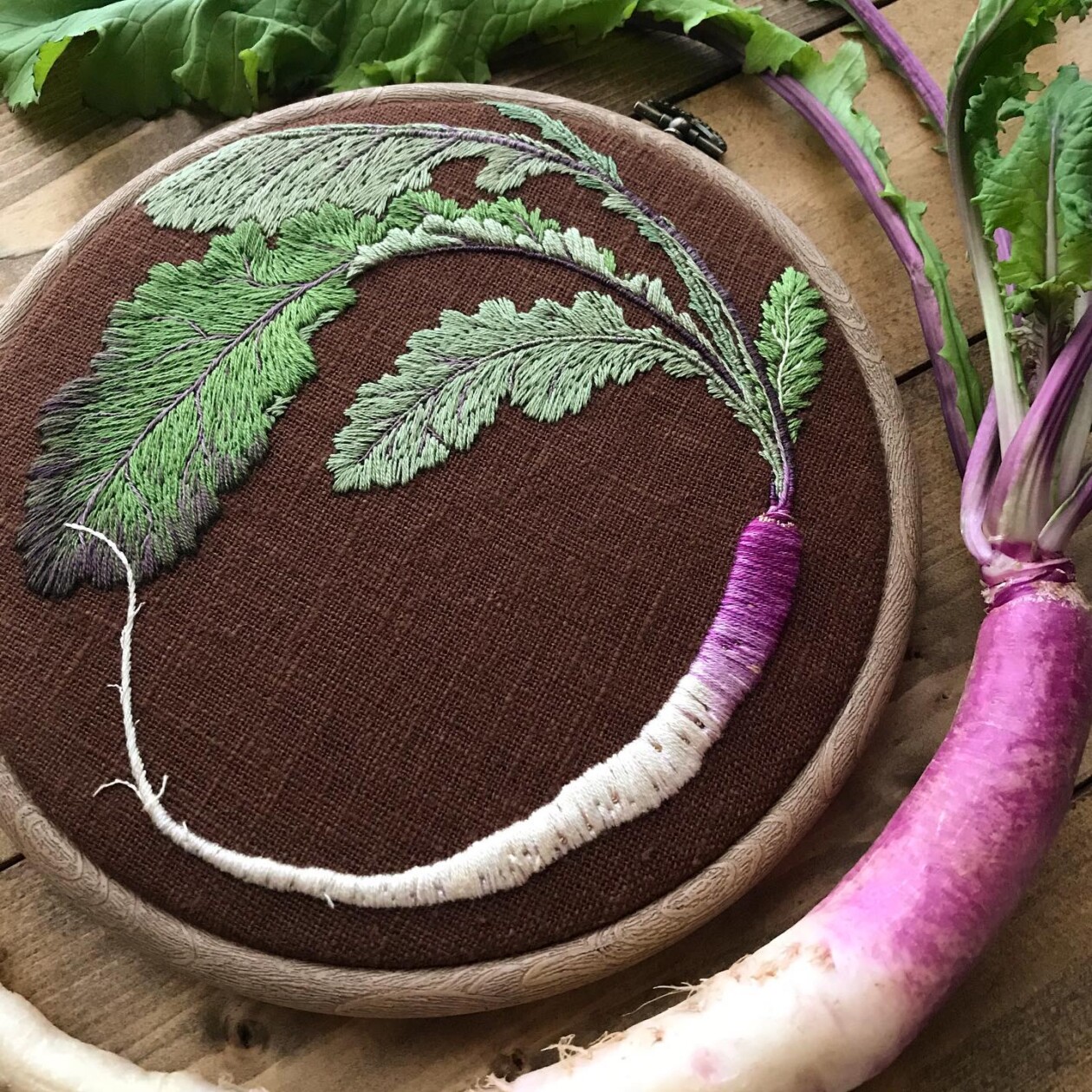 Whimsical Vegetable Embroideries By Konekono Kitsune (4)