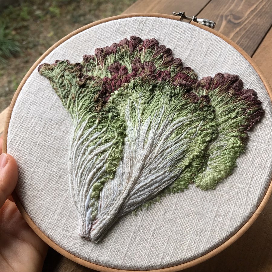 Whimsical Vegetable Embroideries By Konekono Kitsune (6)
