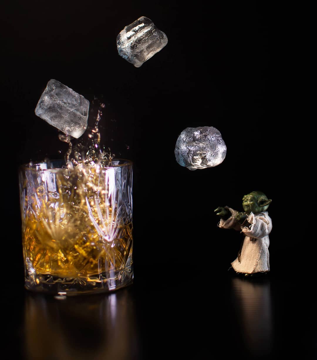 Action Shots Of Pop Culture Characters With Drinks By Andrea (4)