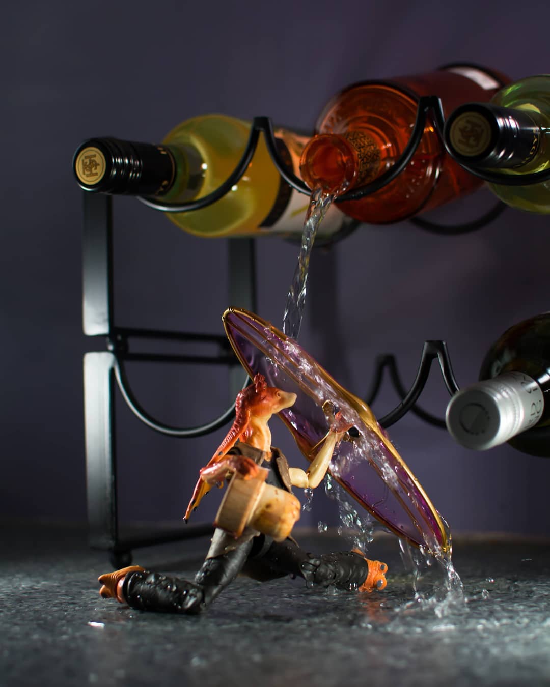 Action Shots Of Pop Culture Characters With Drinks By Andrea (8)