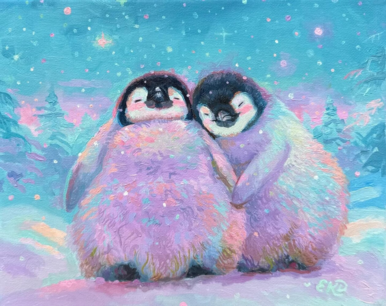 Cute And Lovely Oil And Acrylic Paintings Of Animals By Emily Dunlap (16)