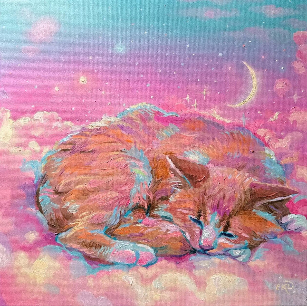 Cute And Lovely Oil And Acrylic Paintings Of Animals By Emily Dunlap (6)