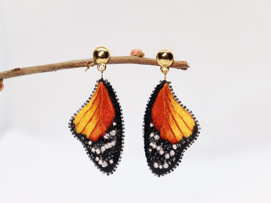 Eye Catching Handmade Embroidered Earrings By Vivaembr (23)