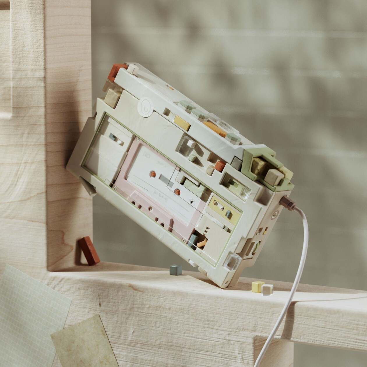 Art Block, An Amusing 3d Digital Illustration Series Of Vintage Devices By Ayumi Tan (7)