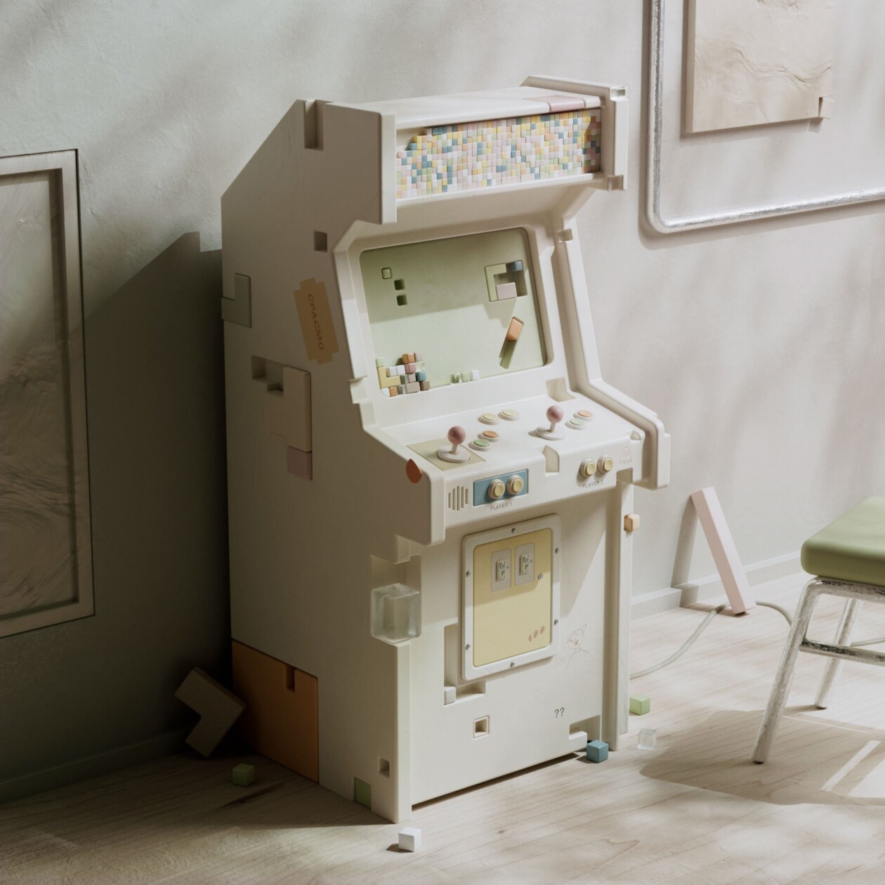 Art Block, An Amusing 3d Digital Illustration Series Of Vintage Devices By Ayumi Tan (9)