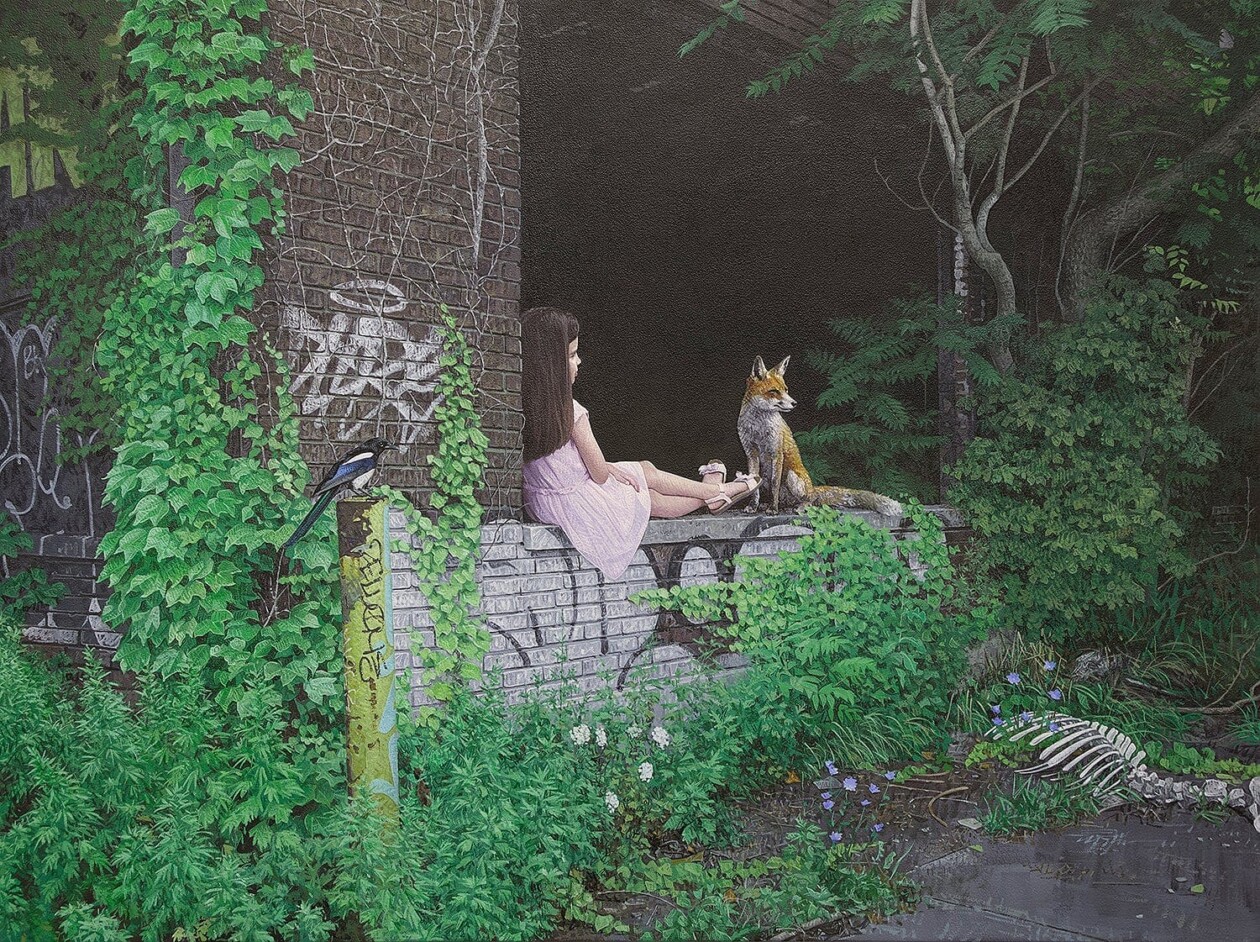 Children And Animals, Fascinating Hyper Realistic Paintings By Kevin Peterson (11)