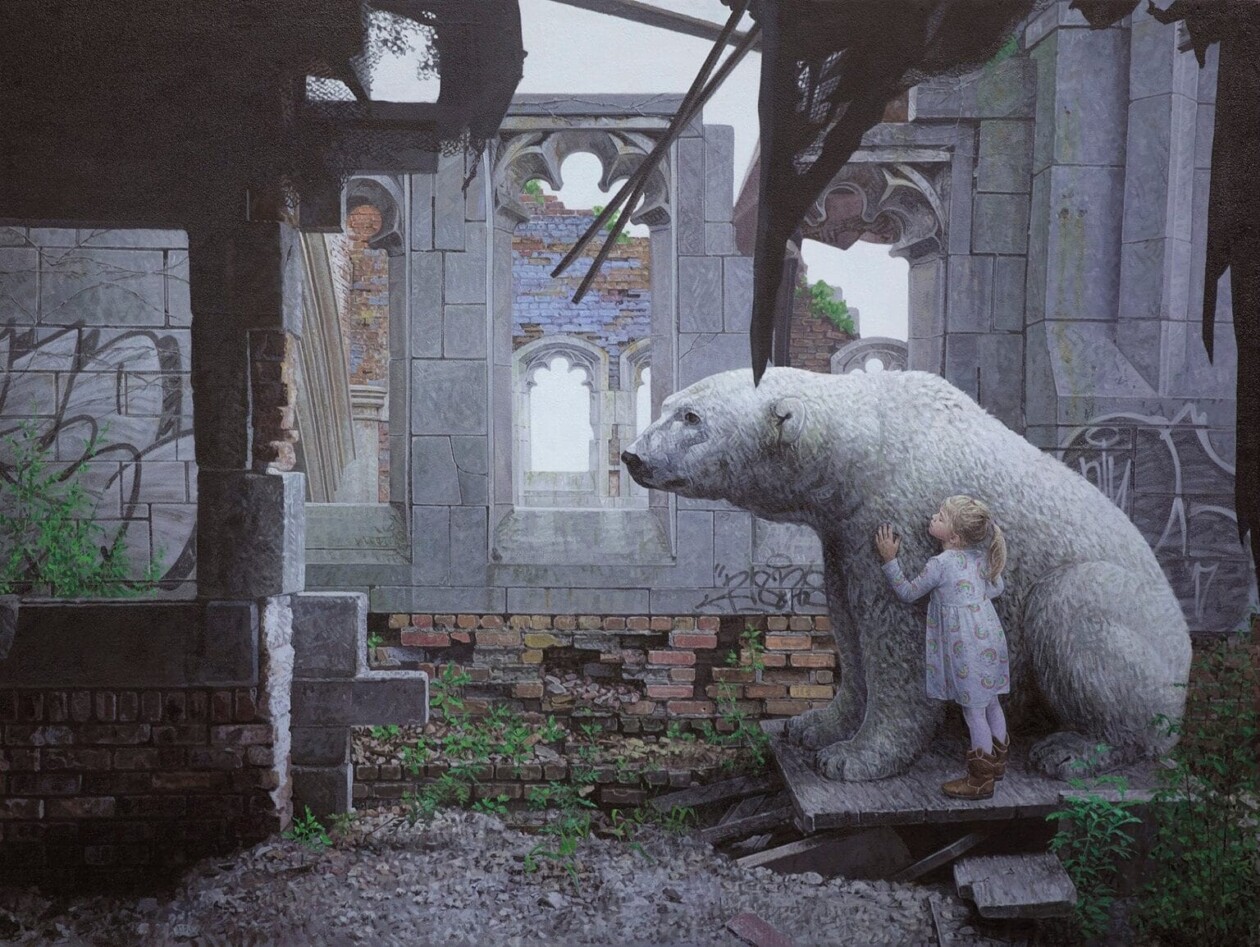 Children And Animals, Fascinating Hyper Realistic Paintings By Kevin Peterson (15)