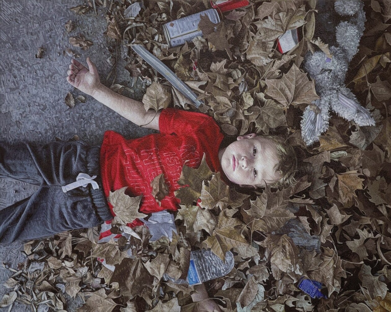 Children And Animals, Fascinating Hyper Realistic Paintings By Kevin Peterson (17)