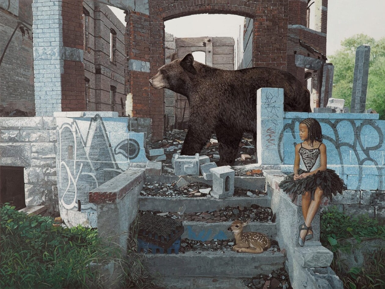 Children And Animals, Fascinating Hyper Realistic Paintings By Kevin Peterson (7)