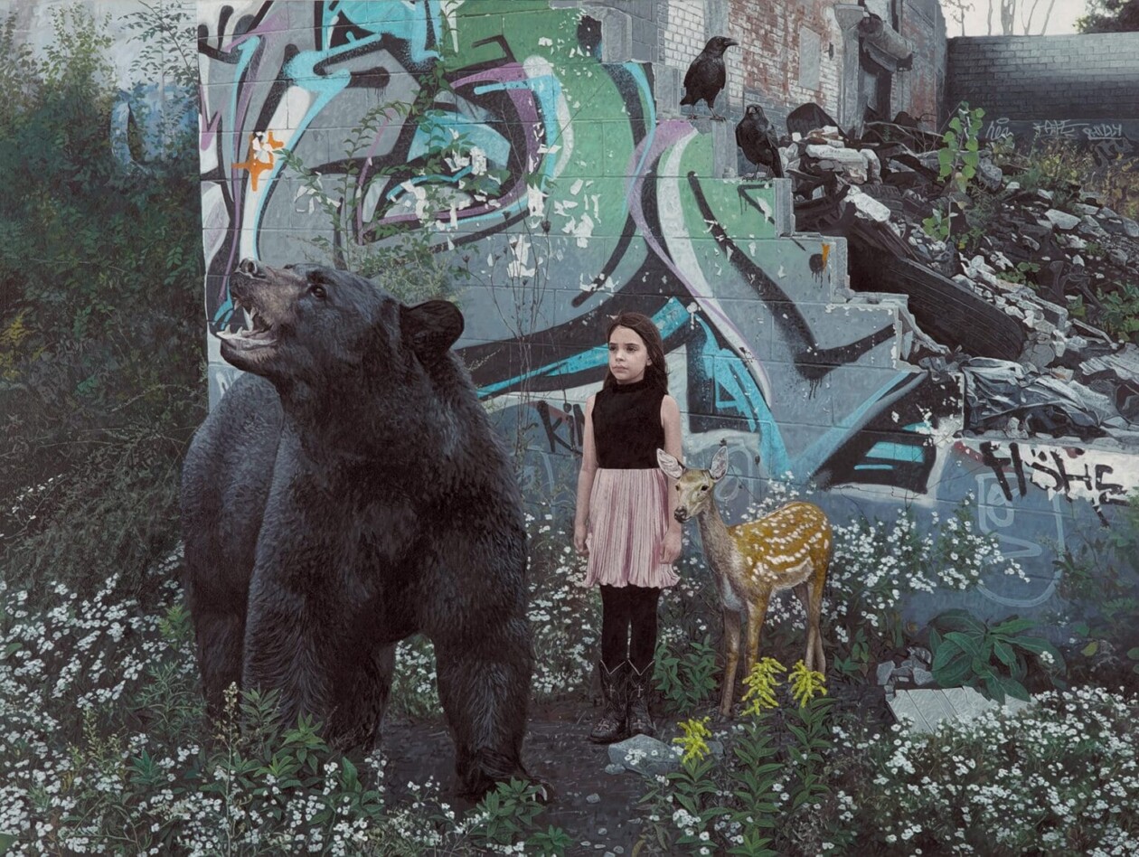 Children And Animals, Fascinating Hyper Realistic Paintings By Kevin Peterson (8)