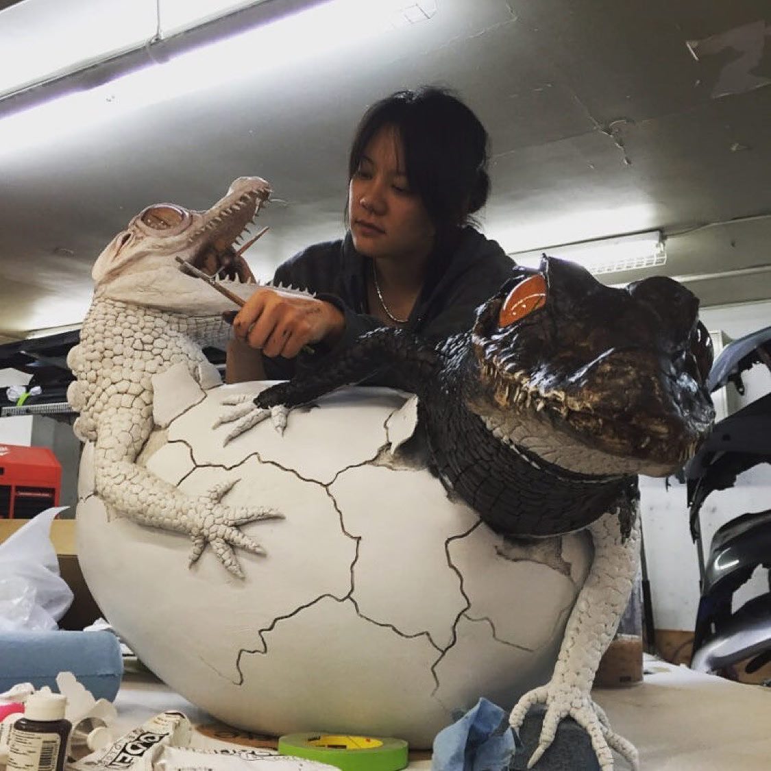 Fantastic Eggshell Sculptures Of Earth's Most Ancient Denizens By Sarah Lee (19)