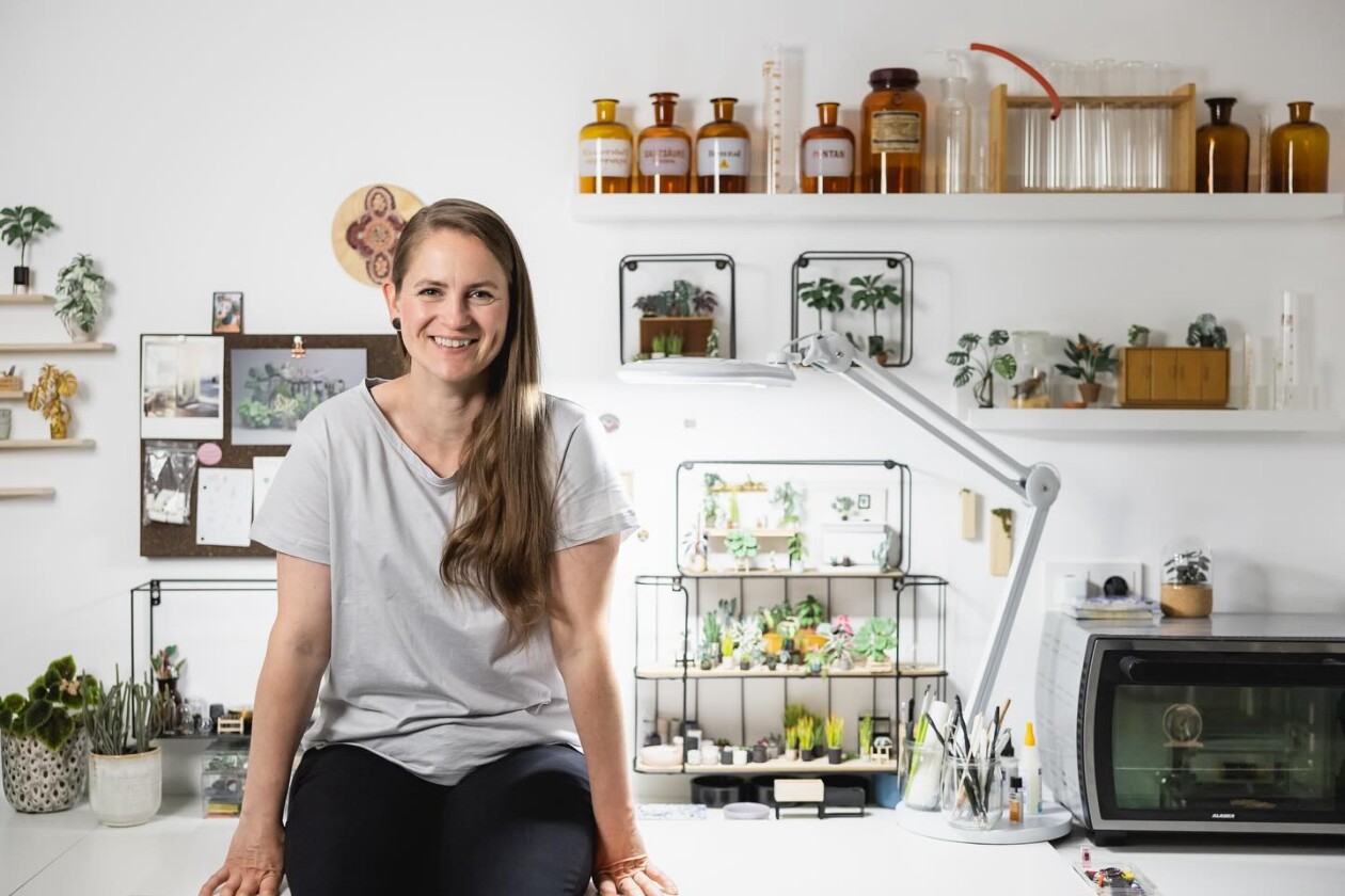 Handmade Miniature Polymer Clay Plants By Astrid Wilk (28)