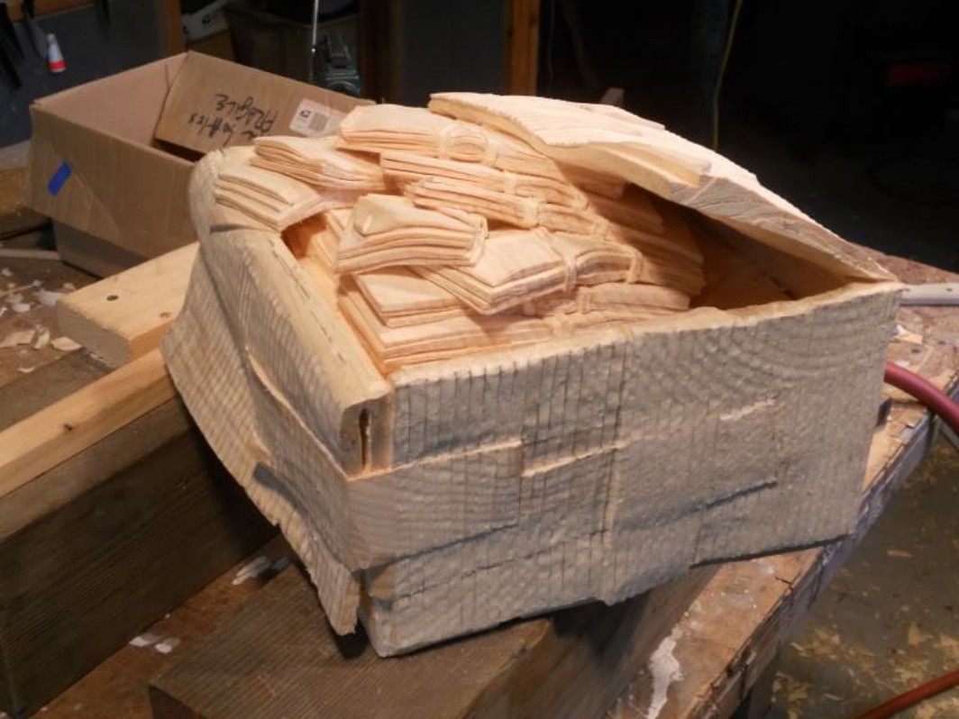 Humorous Hyper Realistic Stacks Of Old Newspapers, Cash, And Comic Books Carved From A Single Piece Of Wood By Randall Rosenthal (7)