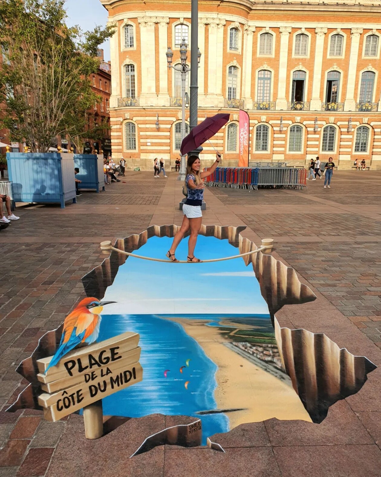 Impressive Graffiti With Optical Illusion By Sebastien Sweo And Nikita (15)