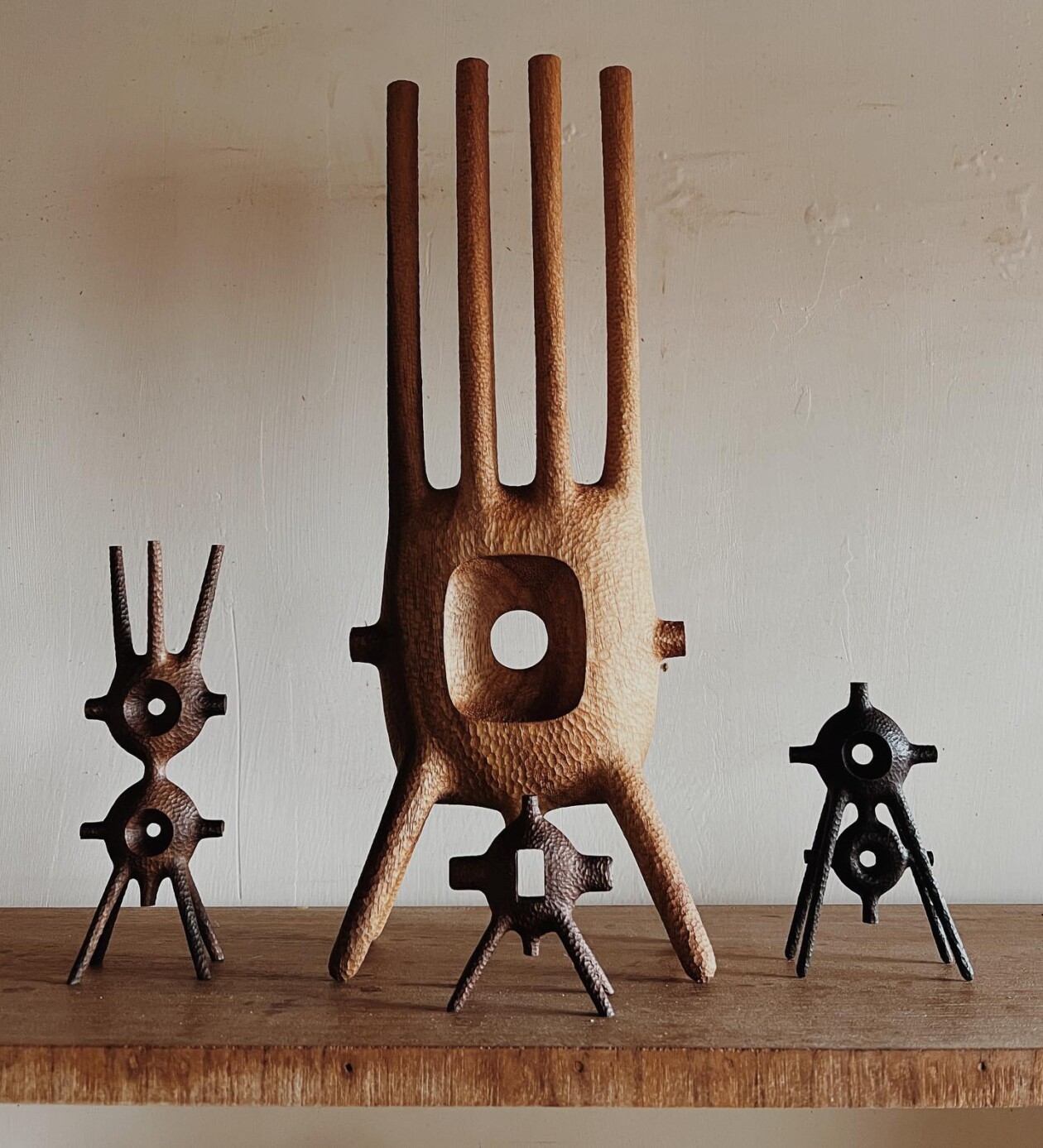 Intriguing Geometric Wood Sculptures By Aleph Geddis (13)