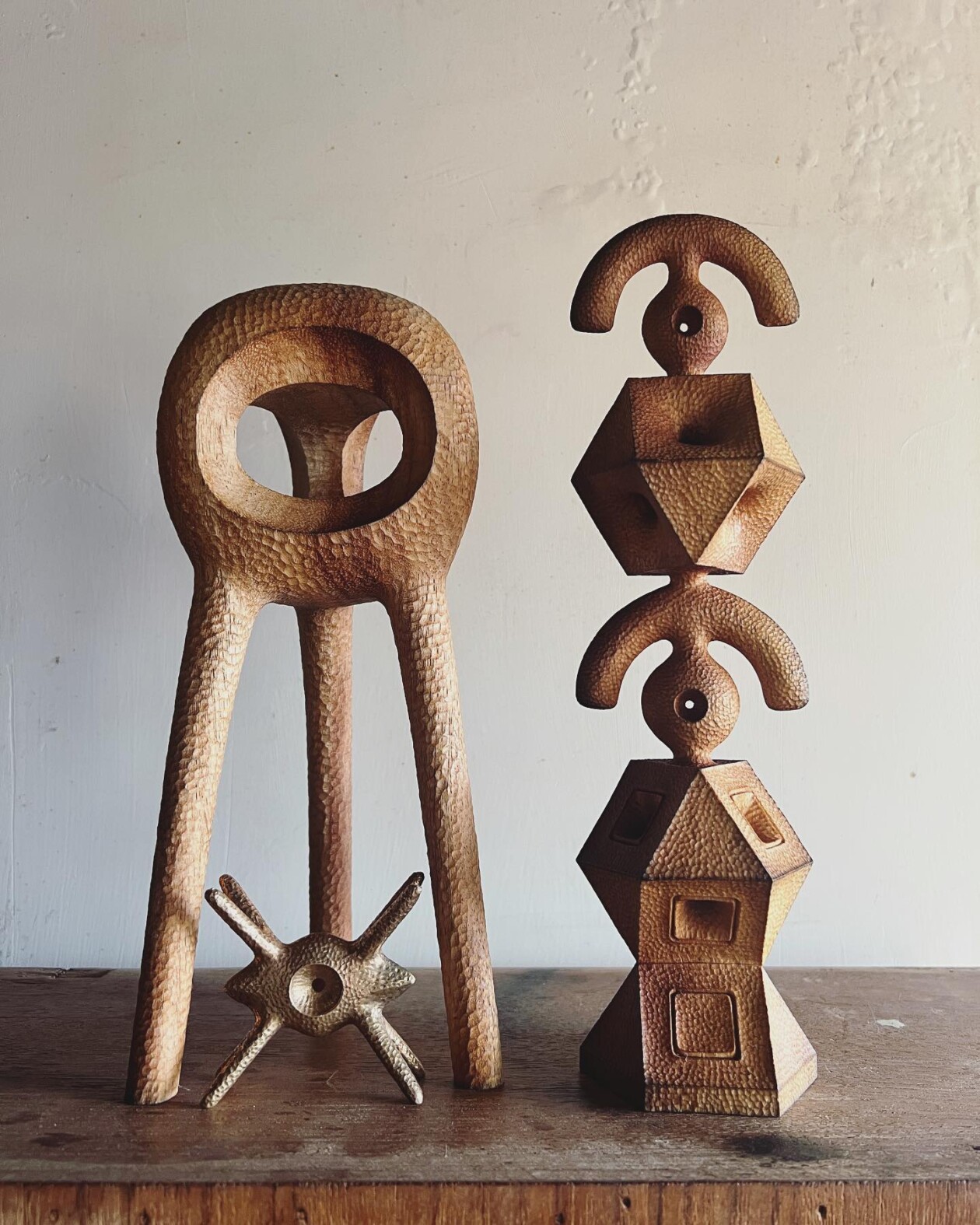 Intriguing Geometric Wood Sculptures By Aleph Geddis (14)