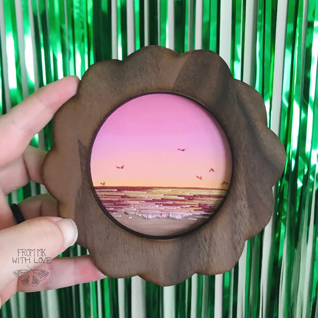 Painting And Embroidery Combined To Make Stunning Mixed Media Animal And Natural Landscape Artworks By Mk Metten (16)