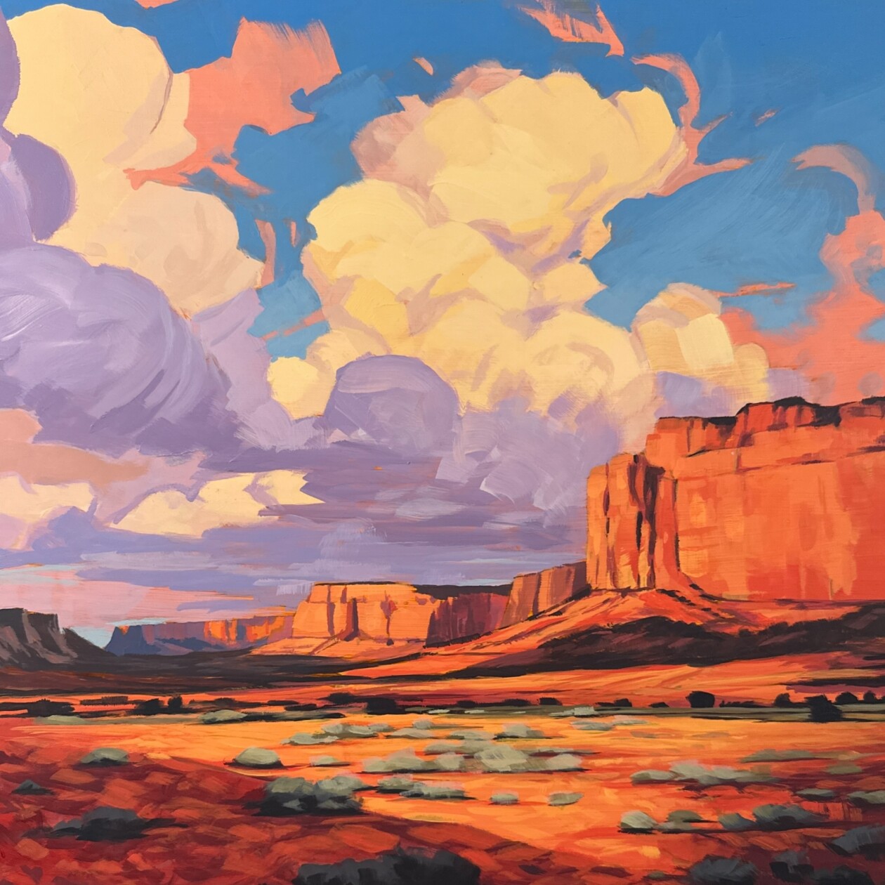 Pleasant Landscape Acrylic Paintings By James Musil (15)