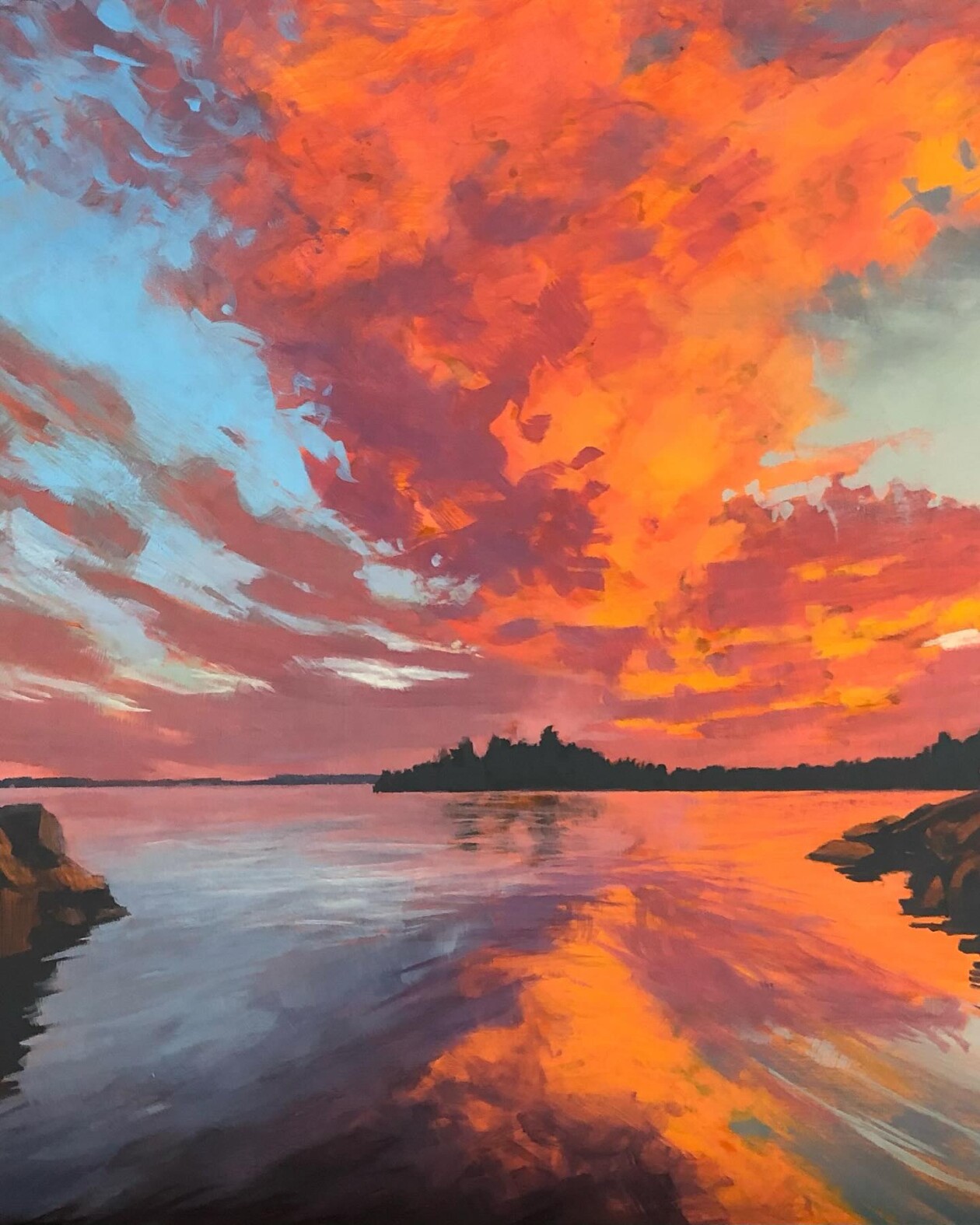 Pleasant Landscape Acrylic Paintings By James Musil (5)