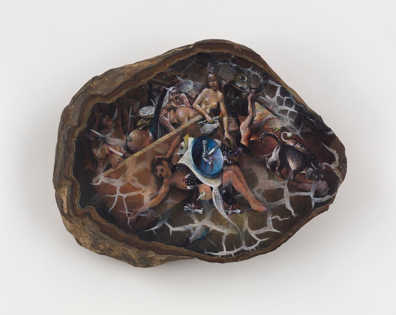 Renaissance Paintings Beautifully Recreated On Natural Materials By Chris Oh (13)